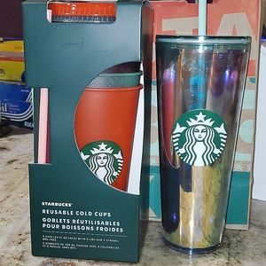 5 Pack of Starbucks Glitter Cups & Mermaid Tumbler